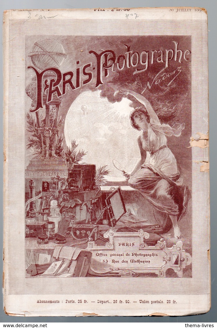 (photo)  Revue PARIS PHOTOGRAPHE NADAR 3e Année N°7   Planche Photos: Mlles Lamarre Et Cernay  (juil 1893) - Photographs