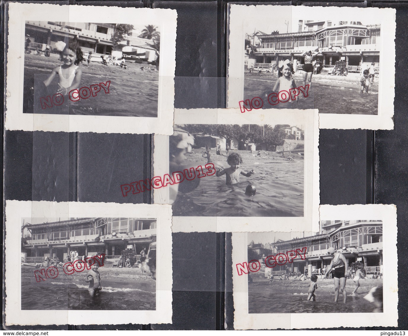 Au Plus Rapide Présence Militaire Française Au Liban Année 1939 Baignade Sur La Corniche Berouth Famille E Beau Format - Guerre, Militaire