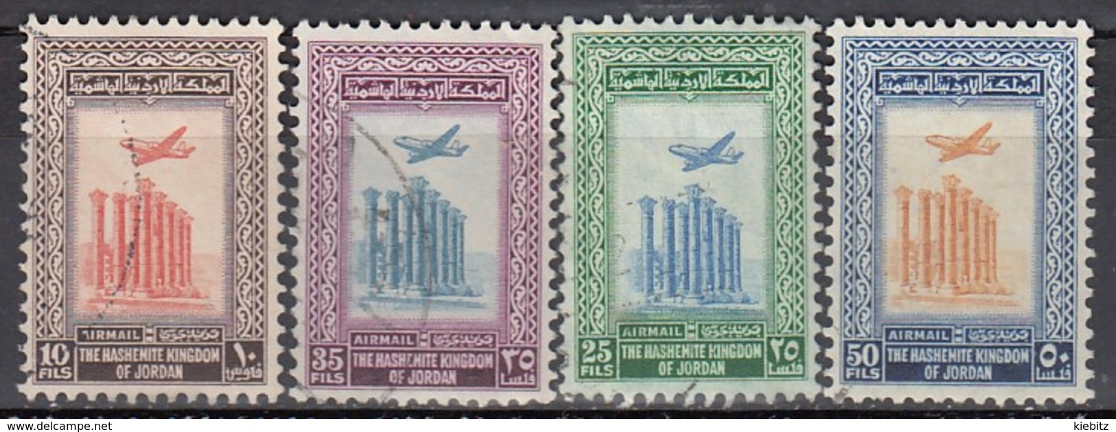 JORDANIEN 1954+1958 - MiNr: Lot 4 X  Artemistempel Used - Jordania