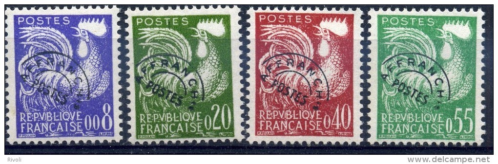 FRANCE TAXES 1960 YVERT N° 119 à 122 Neuf Luxe ** COTE 50E - 1960-.... Postfris