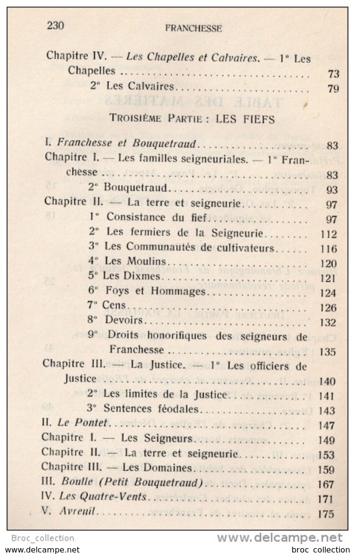 Au pays des Lanciers, essai monographique sur Franchesse depuis des origines jusqu'à la révolution, Giraudet Bourderioux