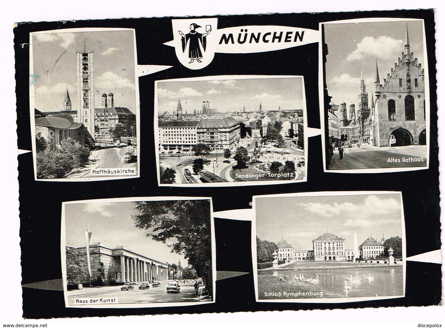 V4962 Munchen - Matthauskirche - Sendlinger Torplatz - Haus Der Kunst / Viaggiata 1963 - Muenchen