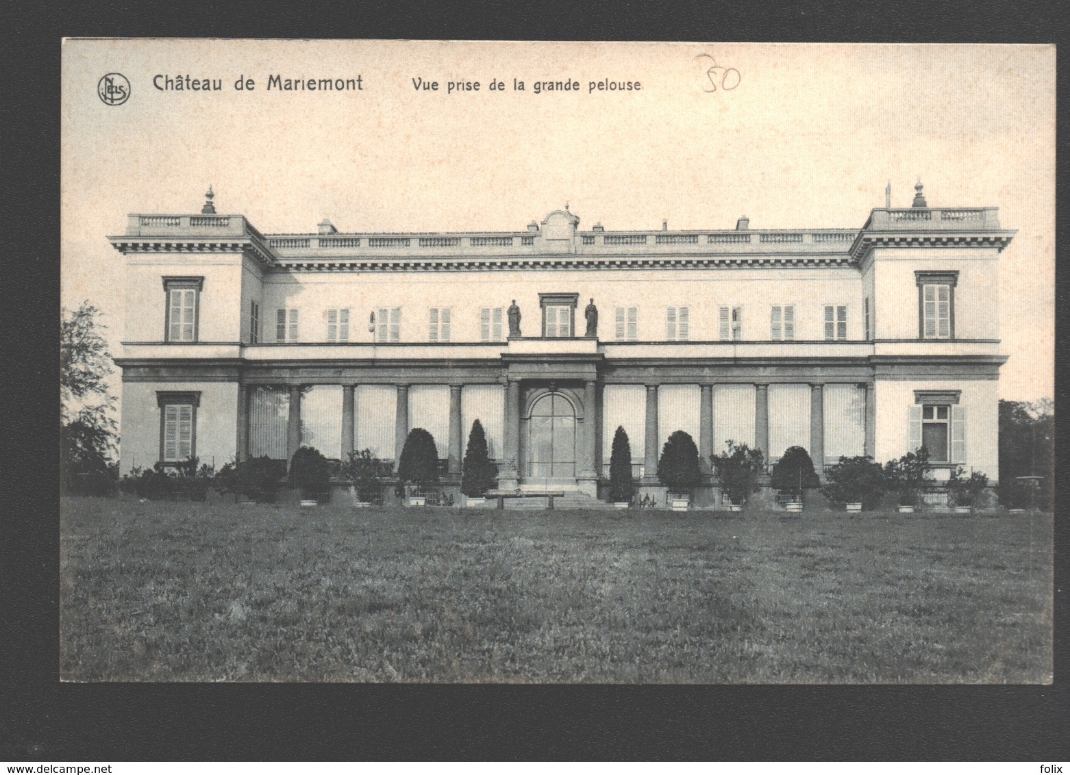 Mariemont - Château De Mariemont - Vue Prise De La Grande Pelouse - Morlanwelz