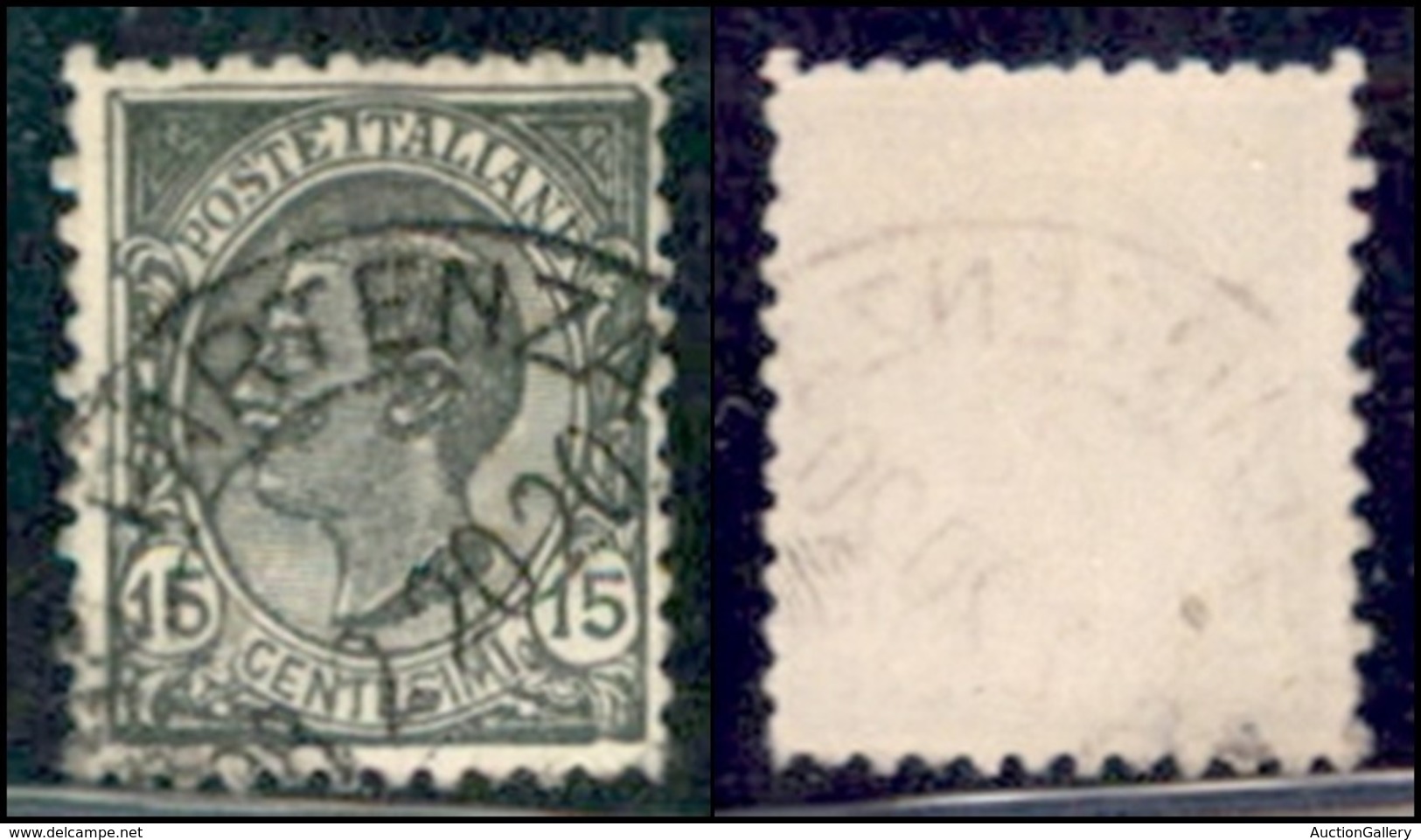 REGNO - POSTA ORDINARIA - FALSO DELL'EPOCA - 1920 - 15 Cent Leoni (F108) - Usato (1000) - Sonstige & Ohne Zuordnung