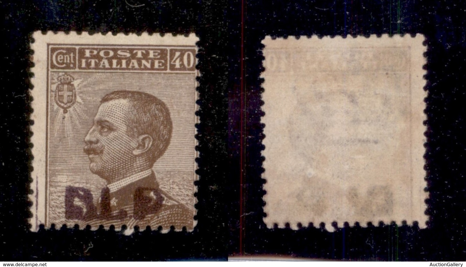 REGNO - B.L.P - 1921 - 40 Cent (4C - Vinacea) Con Spazio Tipografico A Sinistra - Gomma Originale - Non Catalogato - Sonstige & Ohne Zuordnung