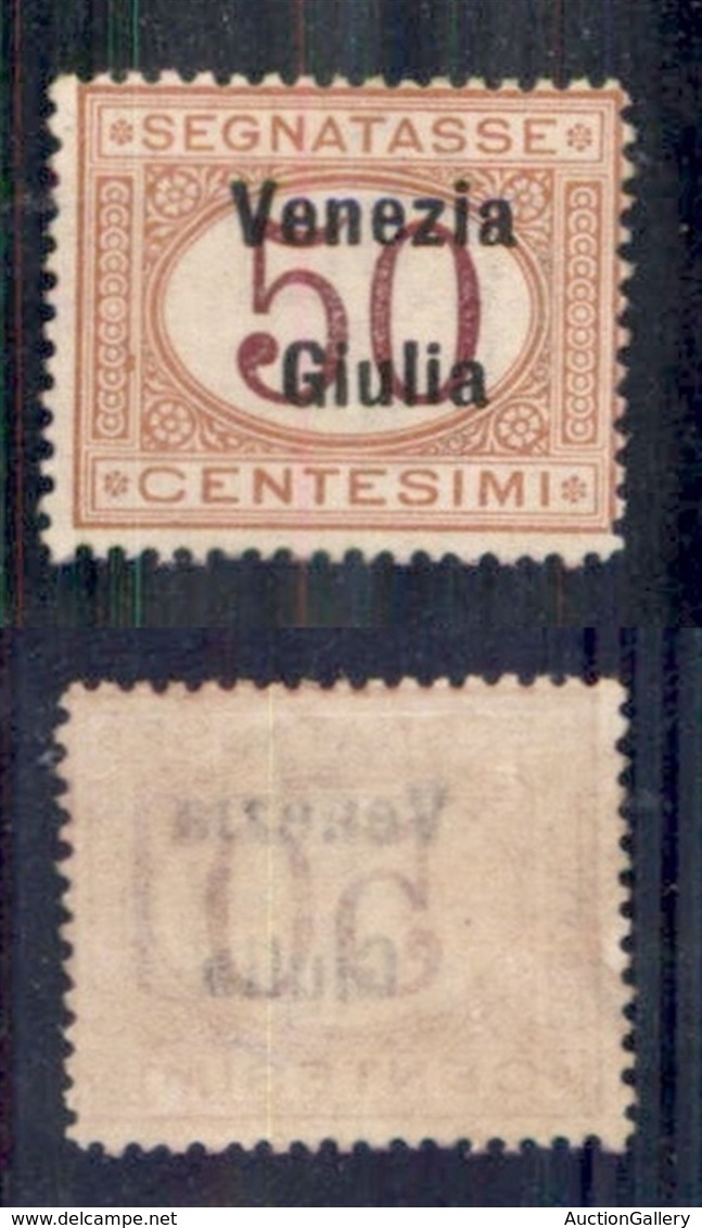 OCCUPAZIONI I GUERRA MONDIALE - VENEZIA GIULIA - 1918 - 50 Cent (6) - Gomma Originale (350) - Otros & Sin Clasificación