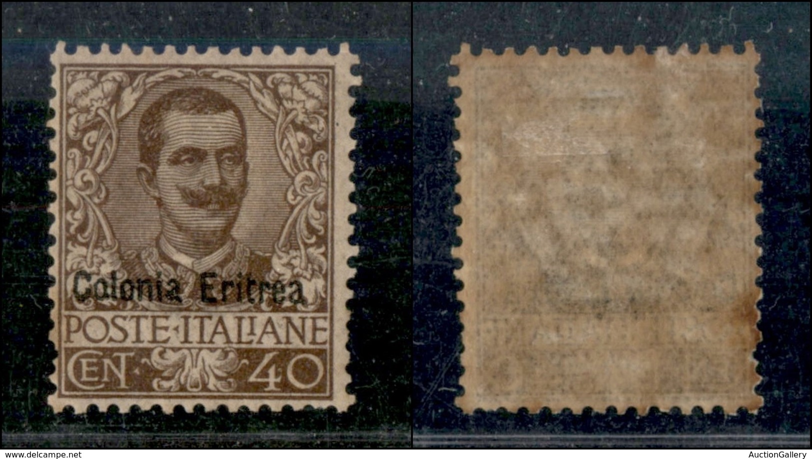COLONIE - ERITREA - 1903 - 40 Cent Floreale (25) - Gomma Originale E Traccia Di Linguella (650) - Otros & Sin Clasificación