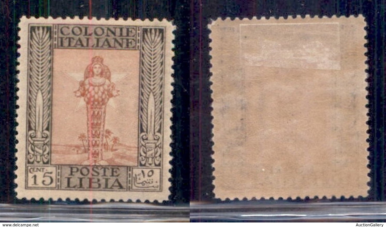 COLONIE - LIBIA - 1921 - 15 Cent (25) - Ottimamente Centrato - Gomma Originale (480) - Sonstige & Ohne Zuordnung