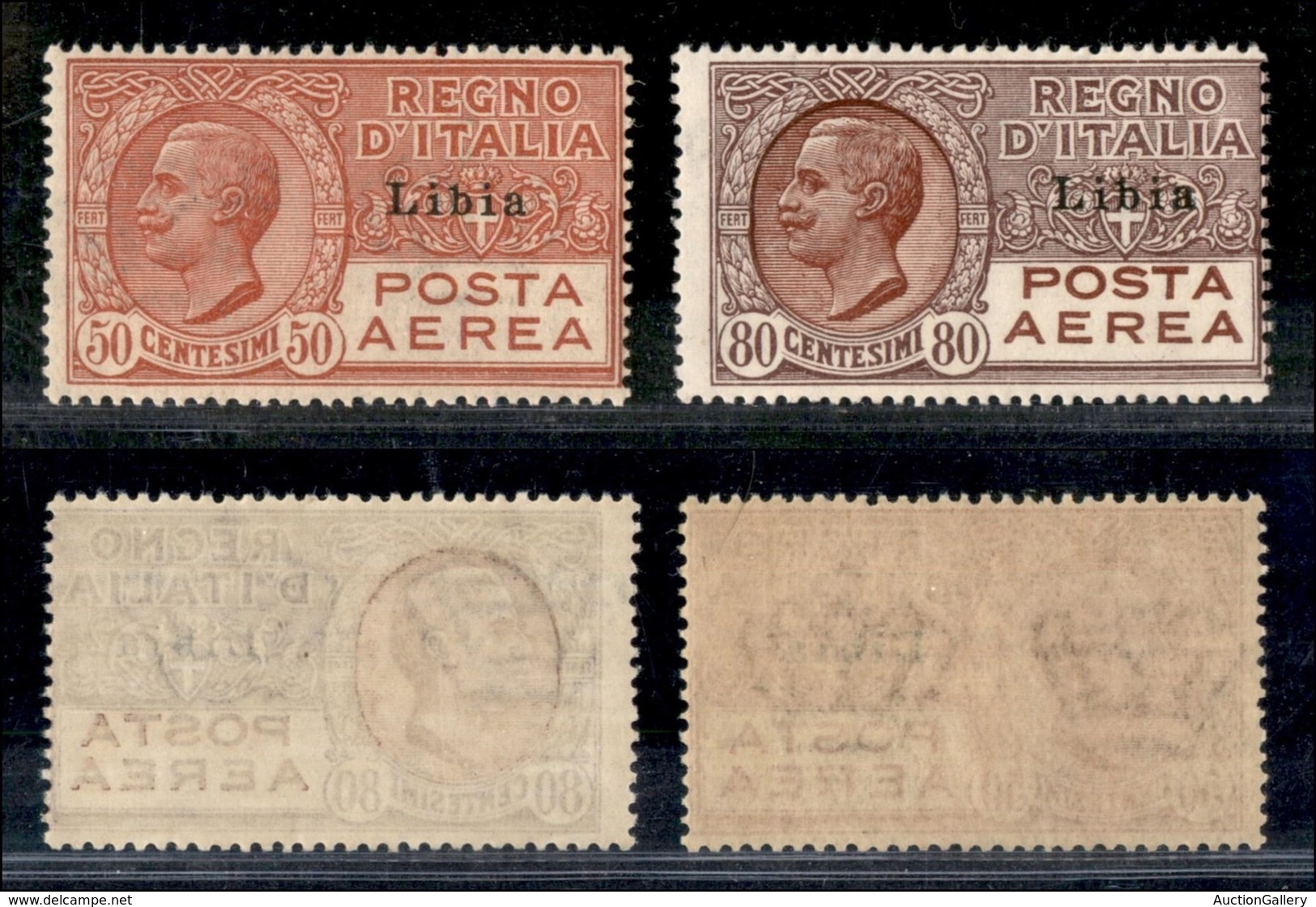 COLONIE - LIBIA - 1928/1929 - Posta Aerea (1/2) - Serie Completa - Gomma Integra (350) - Otros & Sin Clasificación