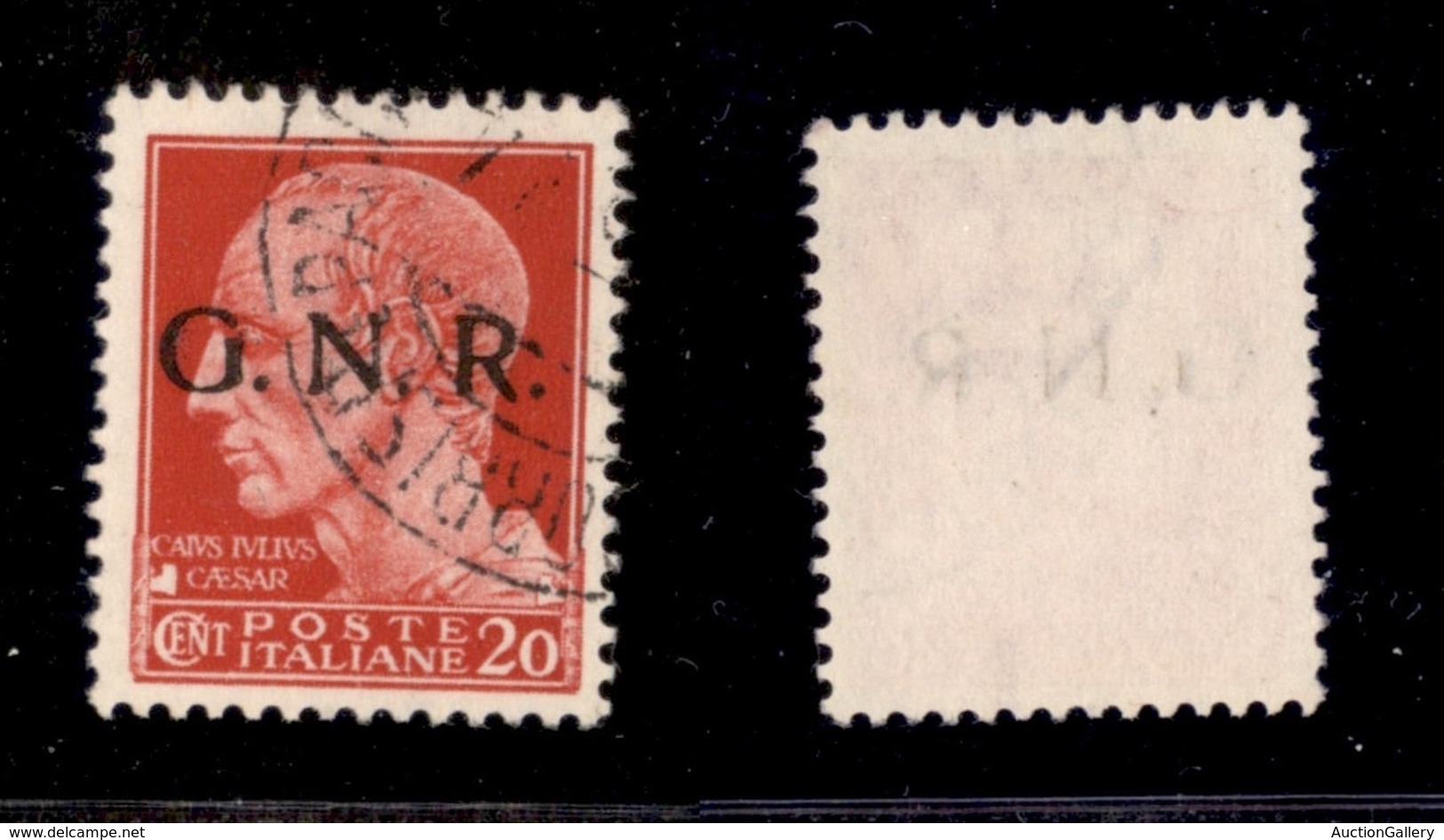 RSI - G.N.R. VERONA - 1944 - 20 Cent (473 Iad) - Punto Piccolo Dopo N - Verona (Titolare) - Non Catalogato - Cert. AG -  - Otros & Sin Clasificación