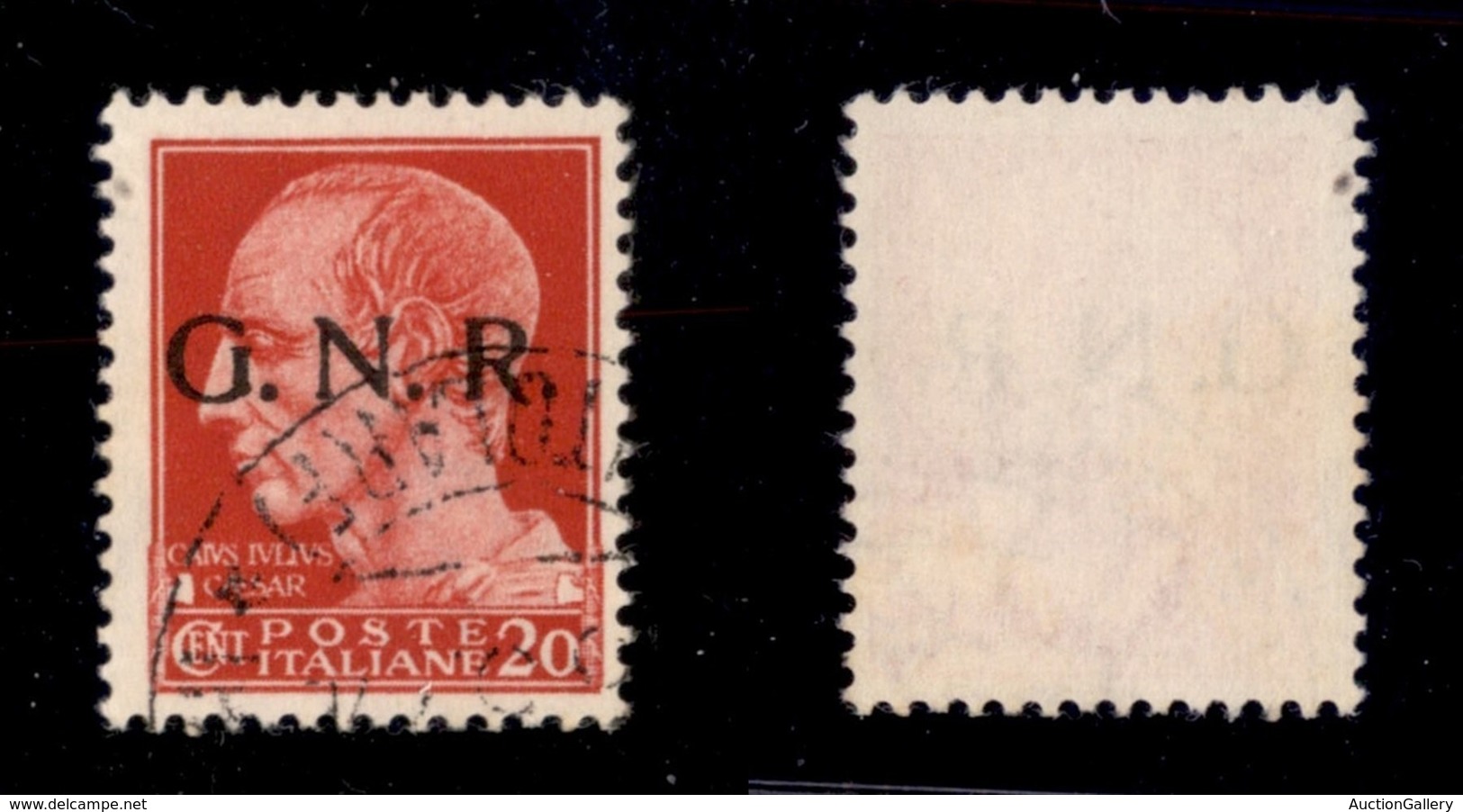 RSI - G.N.R. VERONA - 1944 - 20 Cent (473 Iae) - Punto Piccolo Dopo R - Verona (Titolare) - Non Catalogato - Cert. AG -  - Otros & Sin Clasificación