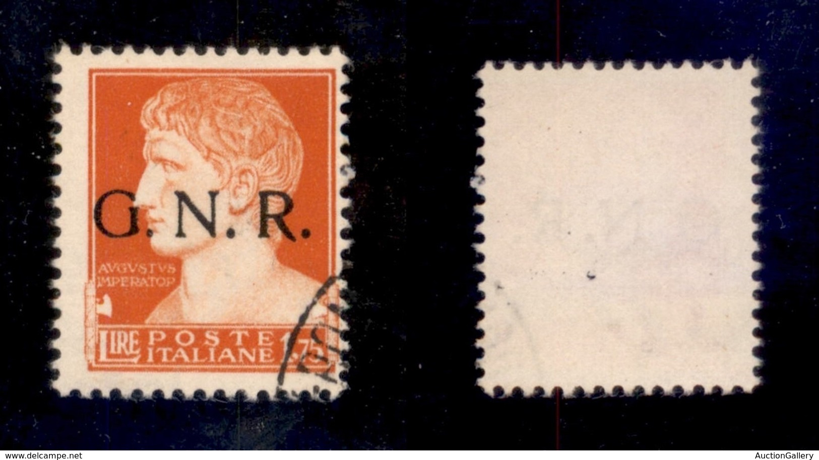 RSI - G.N.R. VERONA - 1944 - 1.75 Lire (481 Iab) - Punto Piccolo Dopo G - Usato - Cert. AG - Sonstige & Ohne Zuordnung