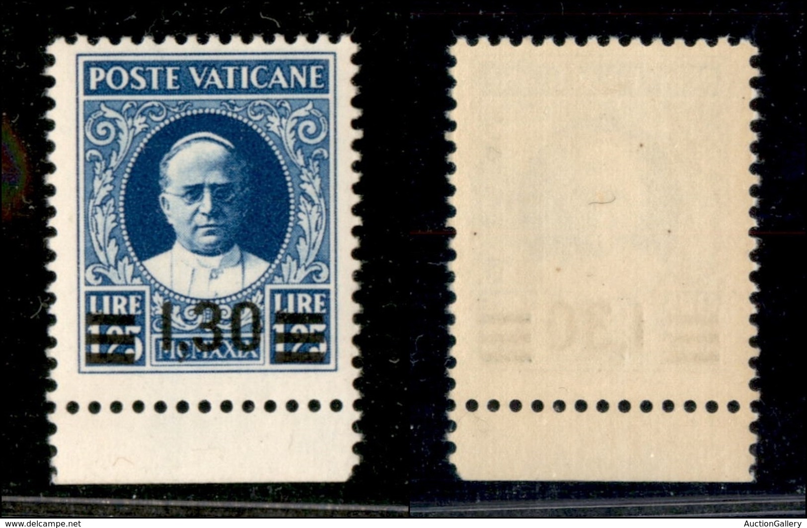 VATICANO - 1934 - 1,30 Lire Su 1.25 Lire Provvisoria (36) - Gomma Originale (250) - Other & Unclassified