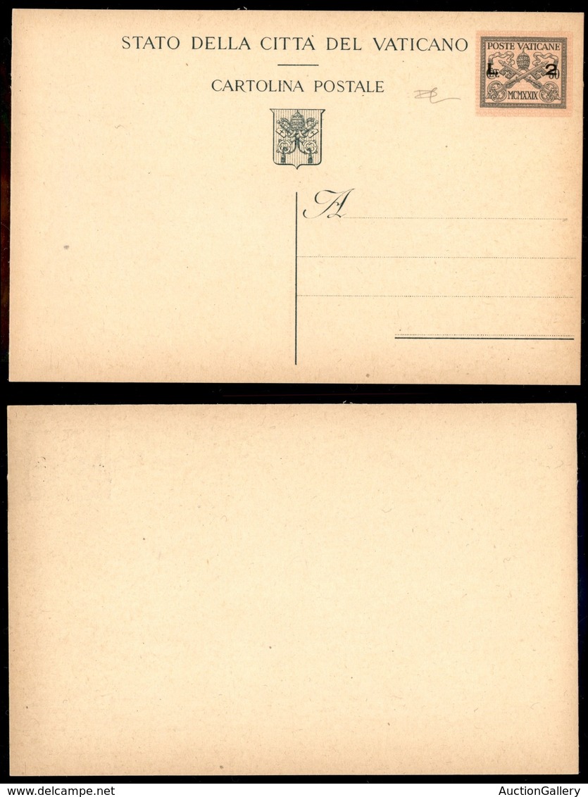 VATICANO - 1947 - Provvisoria - Cartolina Postale Da 2 Lire Su 50 Cent (C3) Nuova - Carraro - Sonstige & Ohne Zuordnung