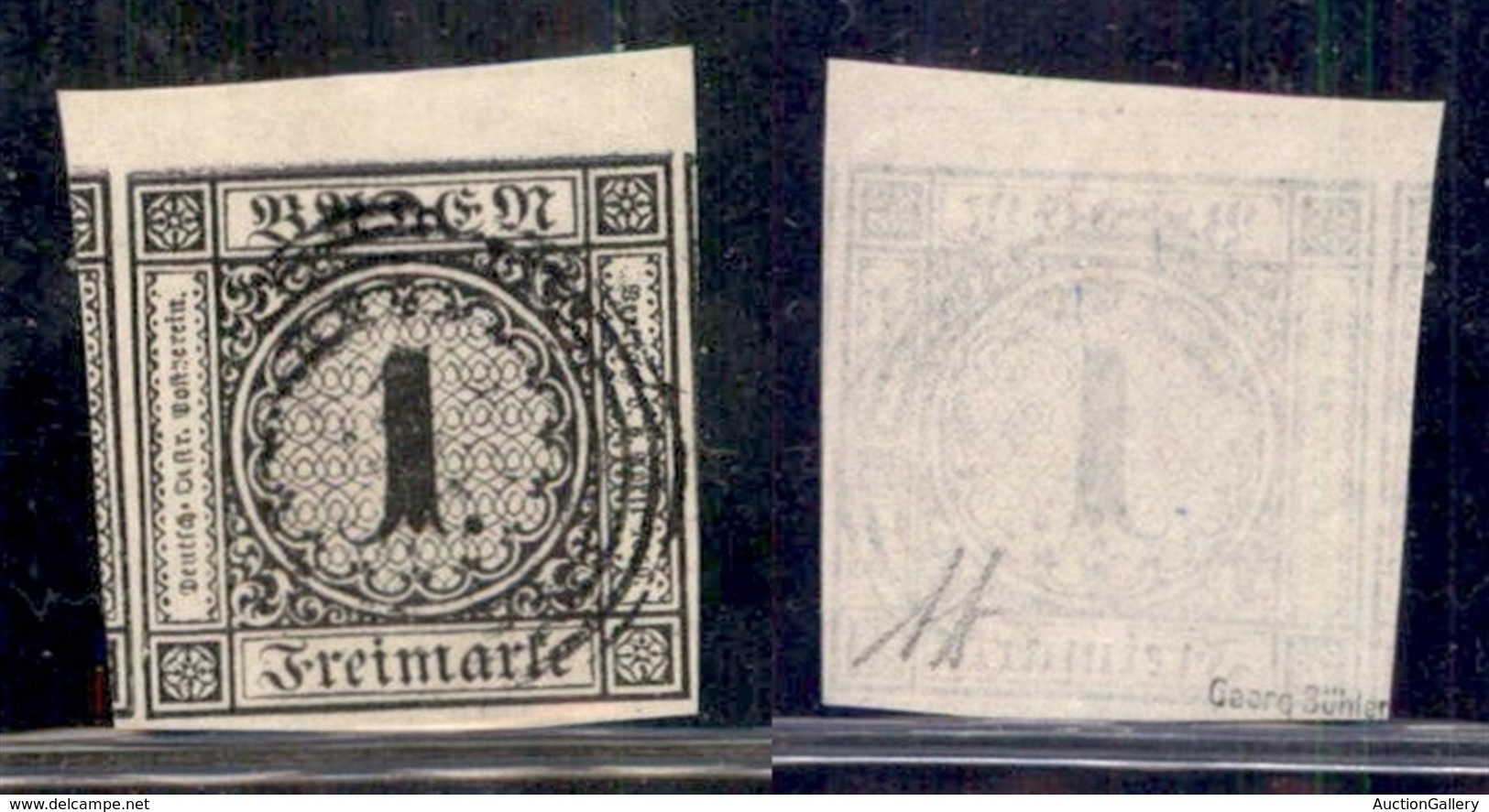 EUROPA - GERMANIA - BADEN - 1851 - 1 Kreuzer (1) Usato - Diena - Sonstige & Ohne Zuordnung