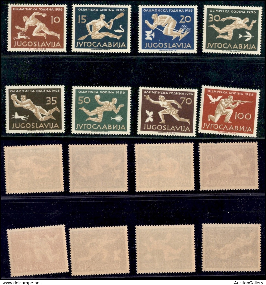EUROPA - JUGOSLAVIA - 1956 - Olimpiadi Melbourne (804/811) - Serie Completa - Gomma Integra (150) - Otros & Sin Clasificación