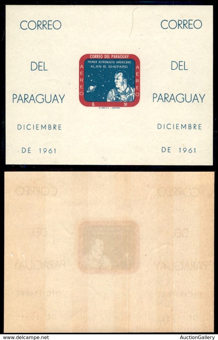 OLTREMARE - PARAGUAY - 1961 - Foglietto Shepard (Block 13) - Gomma Integra - Otros & Sin Clasificación