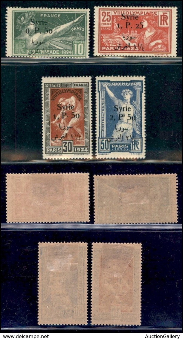 OLTREMARE - SIRIA - 1924 - Soprastampati (254/257) - Serie Completa - Gomma Originale Con Prima Linguella - Otros & Sin Clasificación