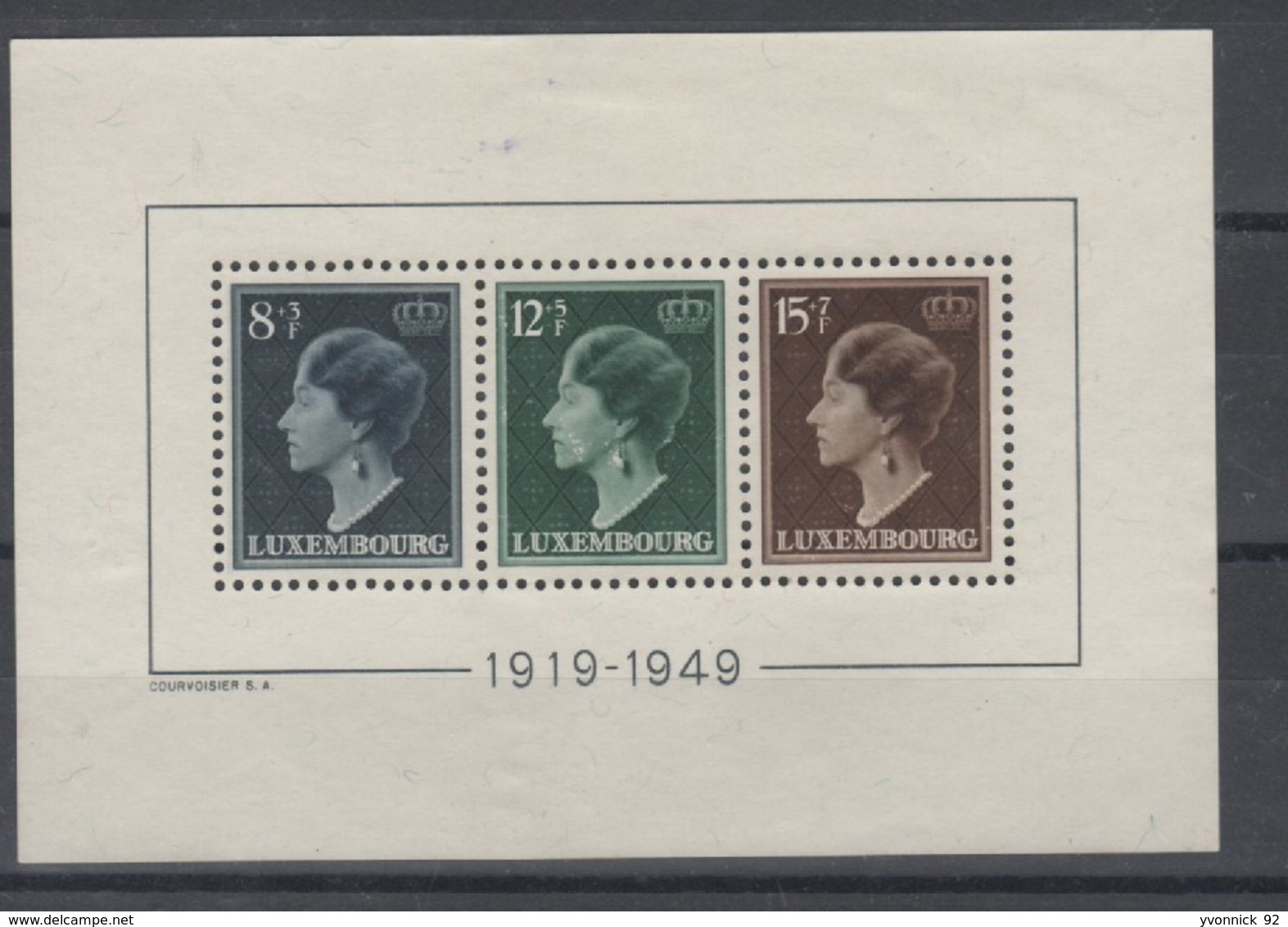 Luxembourg _ Bloc 1919/49  N°424A /424 /c - 1914-24 Maria-Adelaide