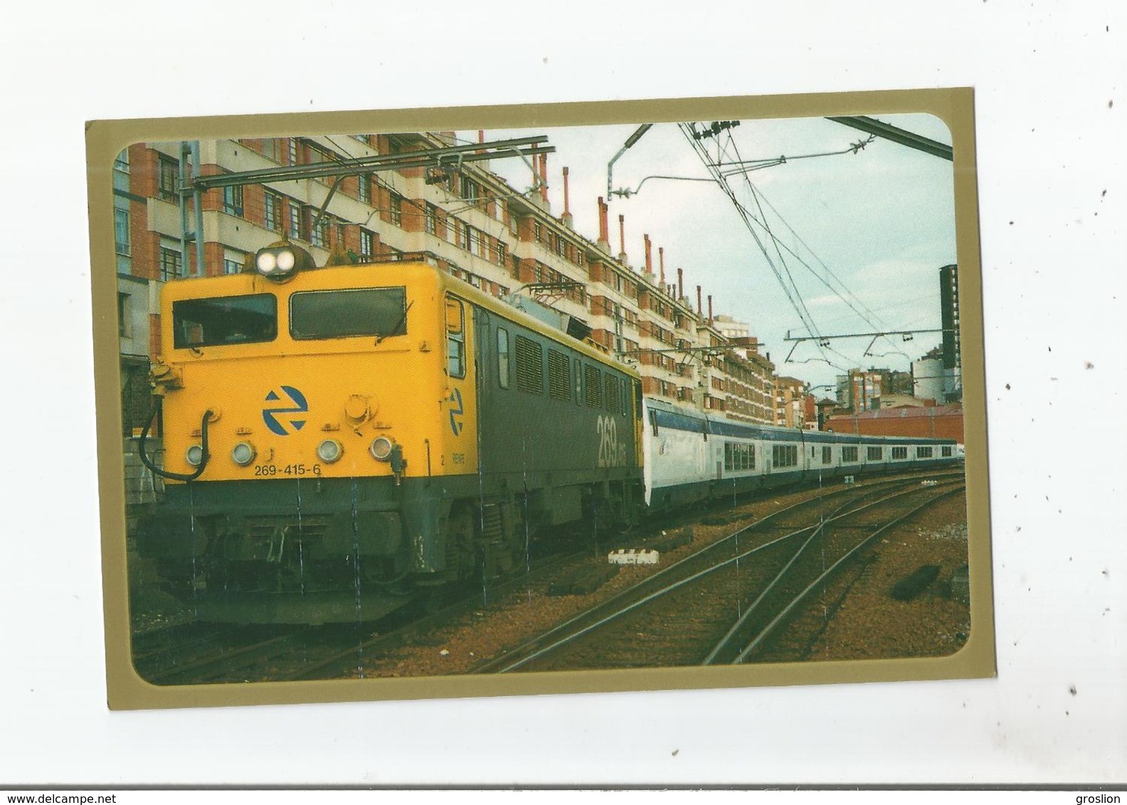 GIJON (ASTURIAS) DICIEMBRE 2000 (238) TREN TALGO PENDULAR REMOLCADO POR LA LOCOMOTORA ELECTRICA 269.415.6 - Asturias (Oviedo)