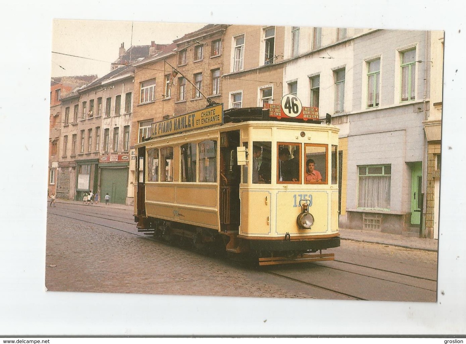 BRUXELLES 6 (TRAMWAY) MOTRICE 1753 DES TRAMWAYS BRUXELLOIS 1914 - Vervoer (openbaar)