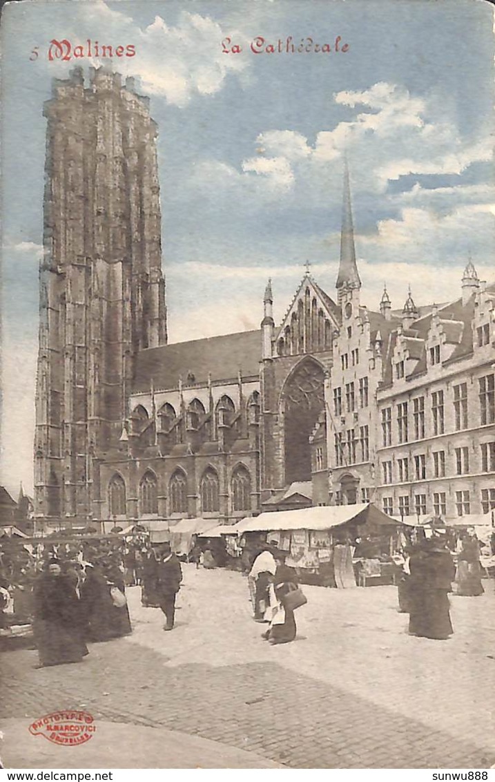 Mechelen - La Cathédrale (gekleurd Marco Marcovici 1918) - Malines
