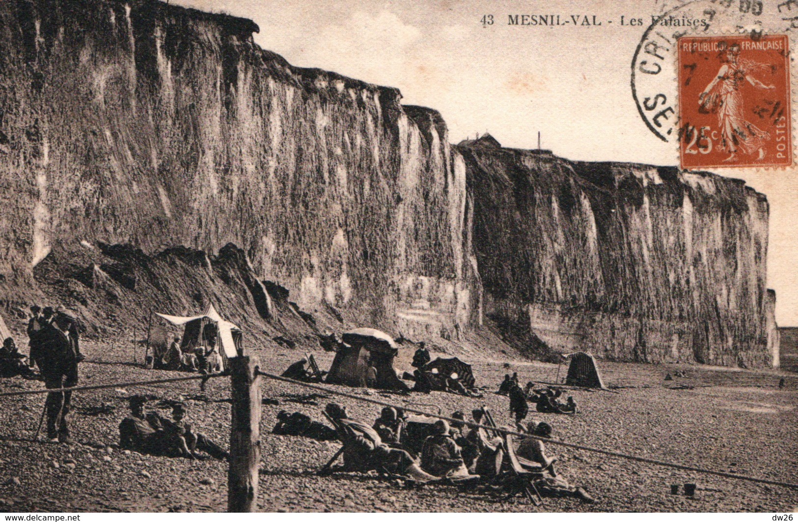 Mesnil-Val (Seine-Inférieure) Les Falaises - Edition Thomassiny - Carte Animée N° 43 - Mesnil-Val