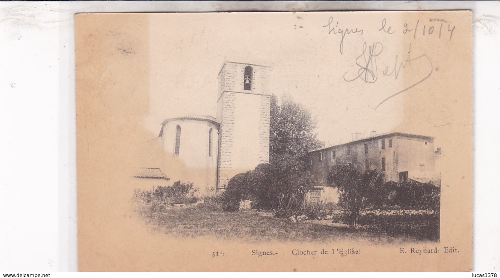 83 / SIGNES / CLOCHER DE L EGLISE / PRECURSEUR - Signes