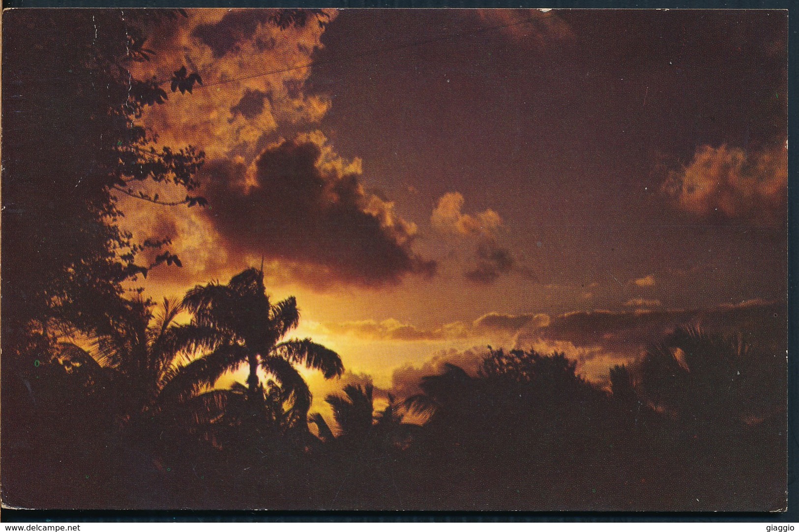 °°° 19799 - SUNSET IN VIRGIN ISLANDS - 1970 °°° - Virgin Islands, British