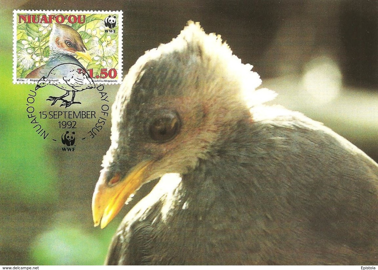 1992 - NIUAFO'OU MEGAPODE - Tonga - Mégapode De Pritchard WWF - Isole Cocos (Keeling)