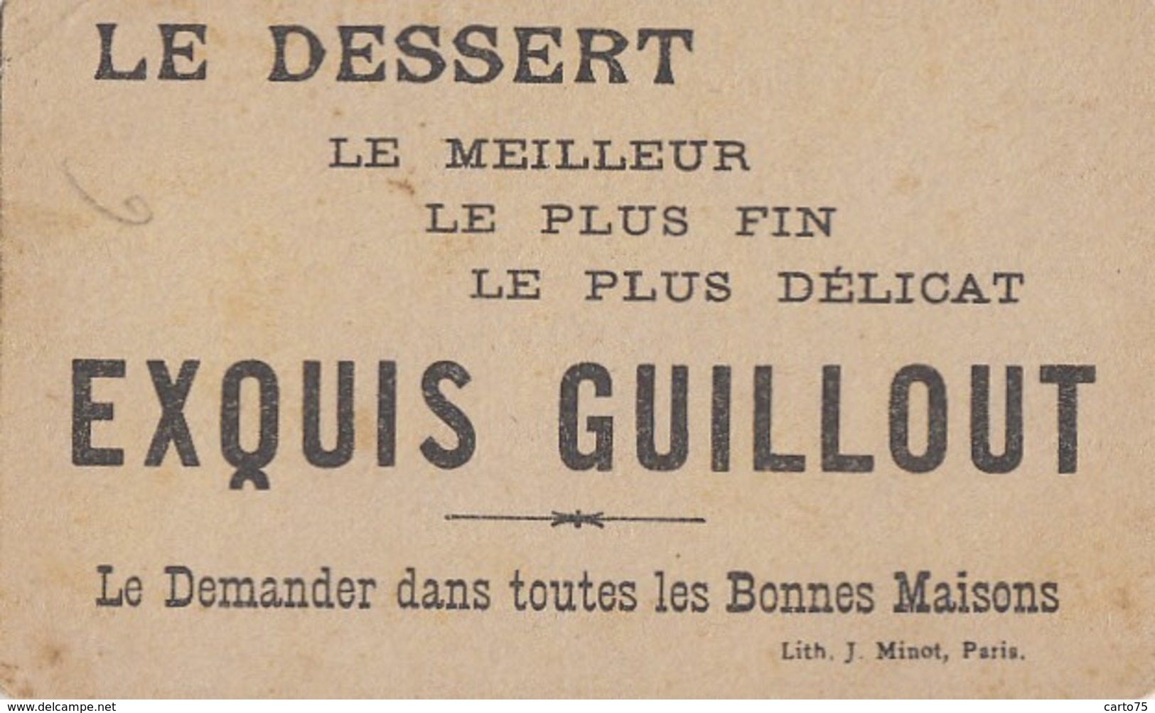 Commerce - Magasins - Biscuits Guillout 84 Rue Rambuteau Paris - Enfants Jeux Plage Sable - Mode - Winkels