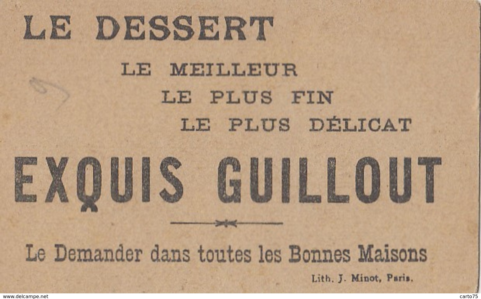 Commerce - Magasins - Biscuits Guillout 84 Rue Rambuteau Paris - Enfants Café Bureau - Negozi