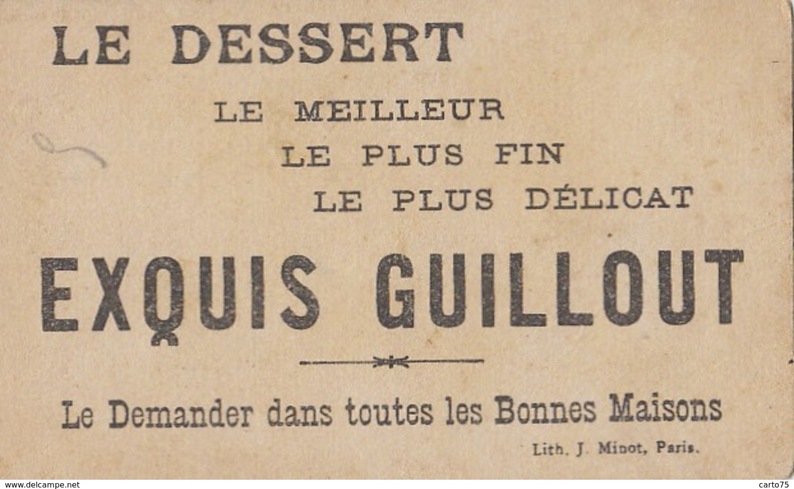 Commerce - Magasins - Biscuits Guillout 84 Rue Rambuteau Paris - Militaria - Rhume Santé - Shops