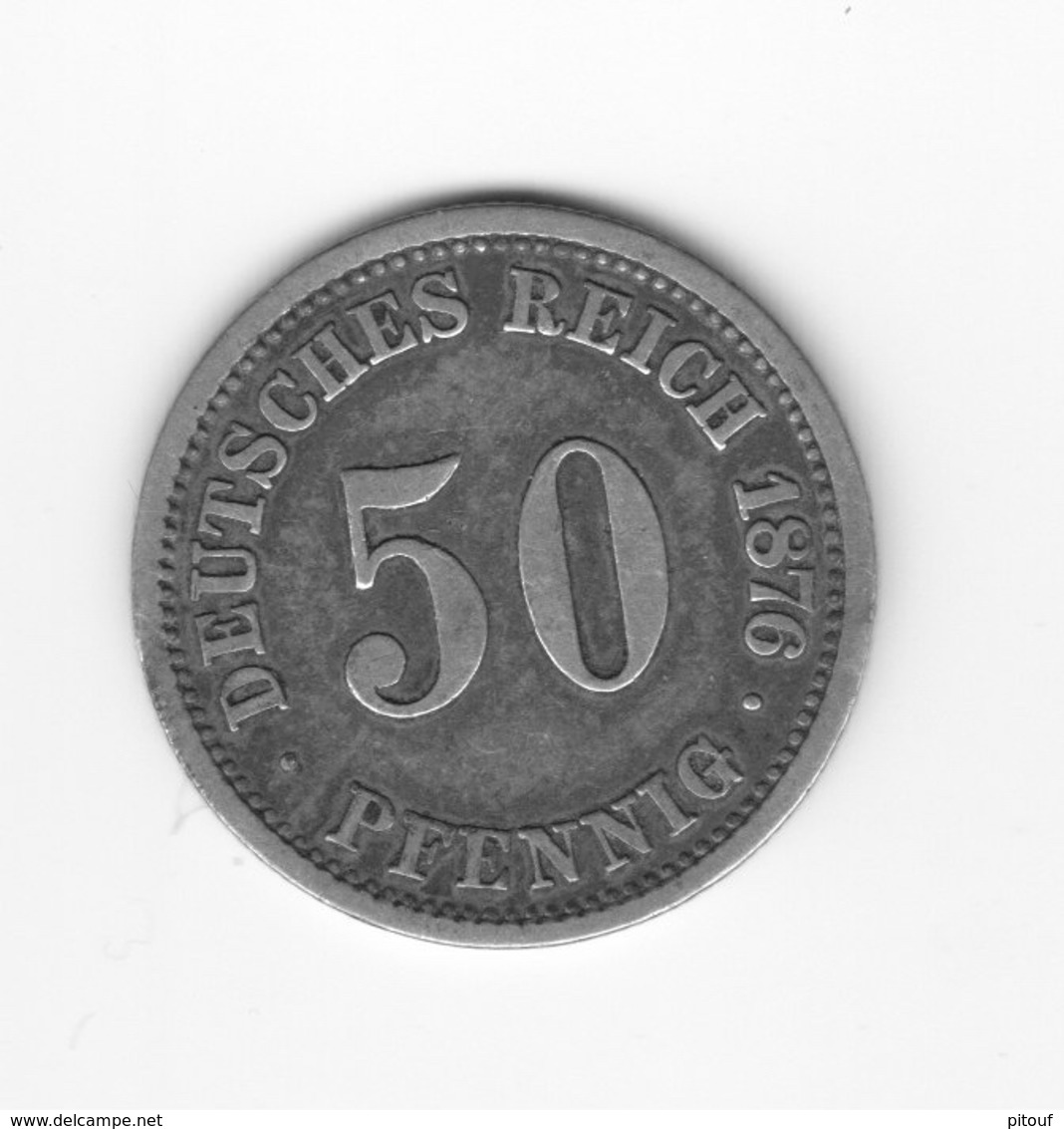 50 Pfennig 1876 A   TTB - 50 Pfennig