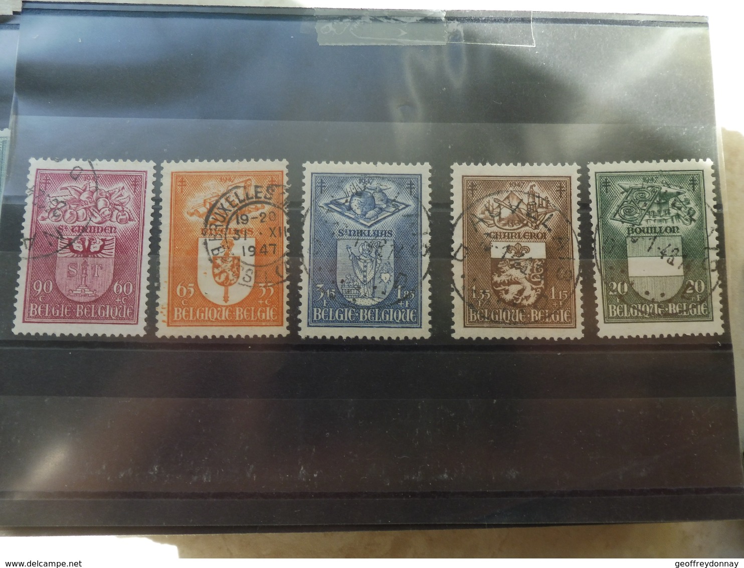 Timbre Belgique En Oblitéré Blasons 756/60 / Gestempelt - Used Stamps