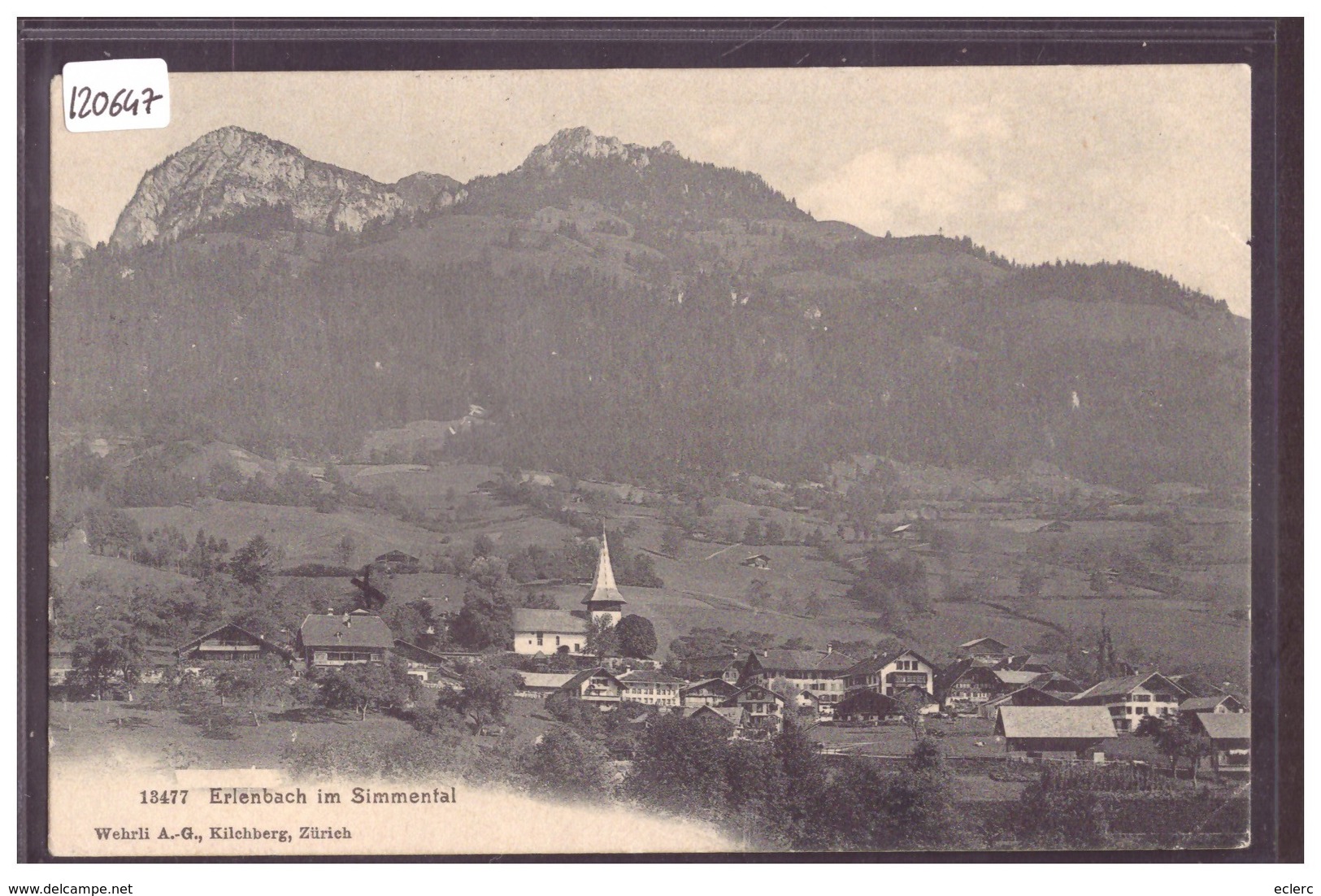 ERLENBACH - B ( PETITE FENTE 7mm A DROITE ) - Erlenbach Im Simmental