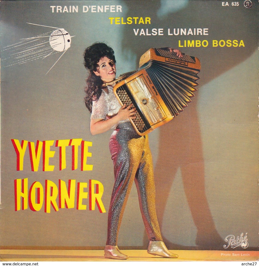 YVETTE HORNER - EP - 45T - Disque Vinyle - Accordéon - 635 - Strumentali