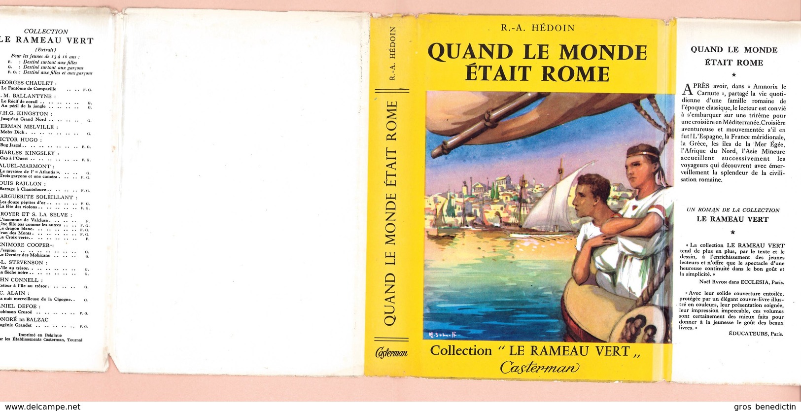 Casterman "Le Rameau Vert" - R.-A. Hédouin - "Quand Le Monde était Rome" - 1958 - #Ben&Cast&Ram&Div - Casterman