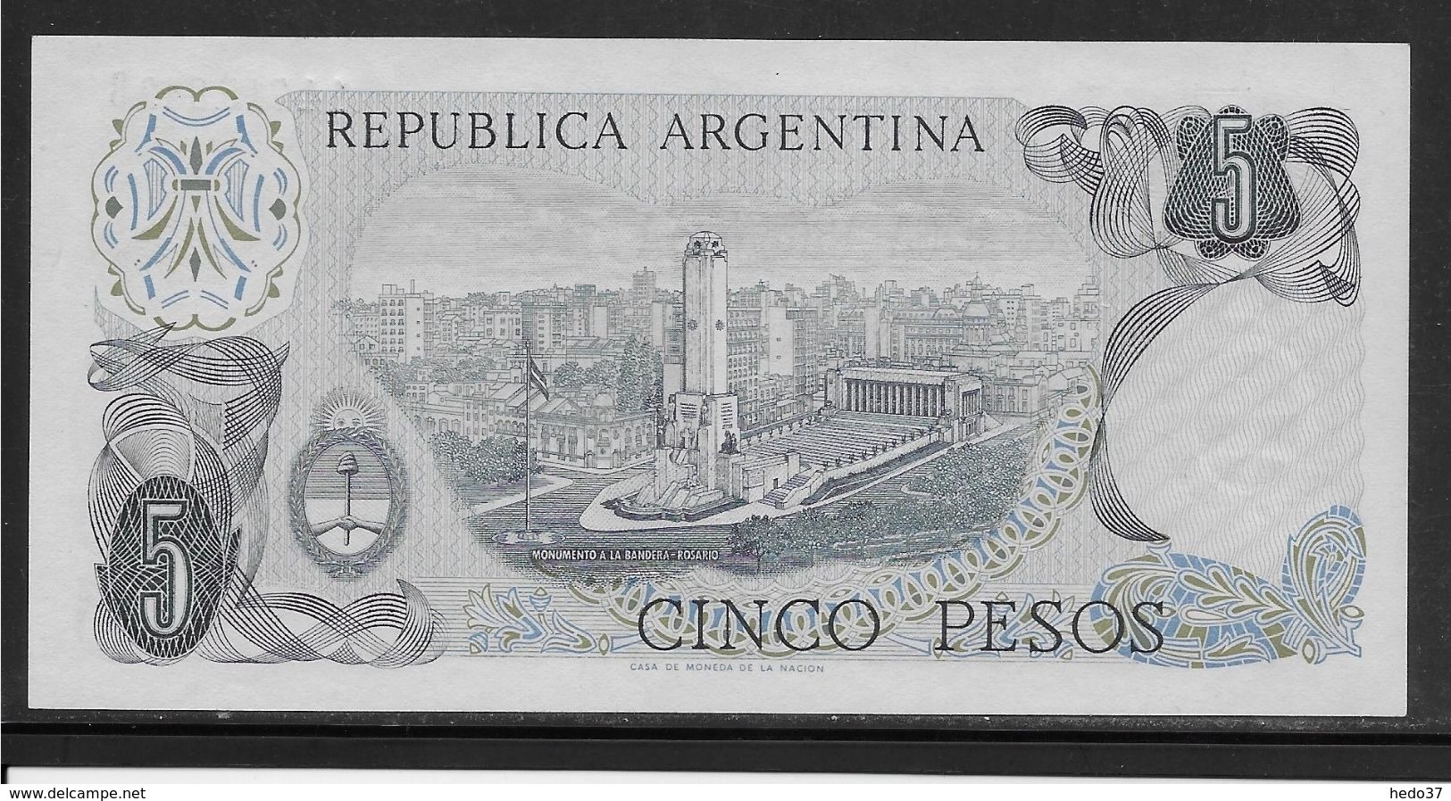 Argentine - 5 Pesos - Pick N° 294 - Neuf - Argentine