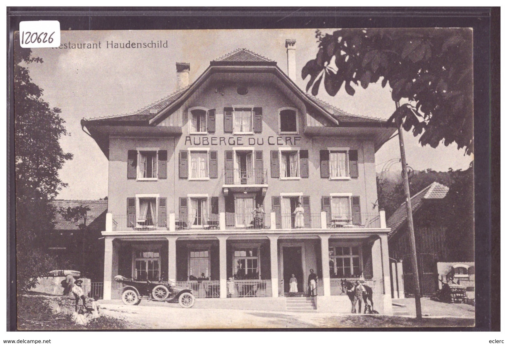 PLAGNE - RESTAURANT HAUDENSCHILD - AUBERGE DU CERF - AUTOMOBILE - TB - Altri & Non Classificati