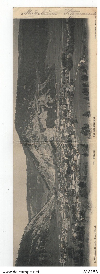 408 Fleurier   Vue Panoramique 1903 - Fleurier