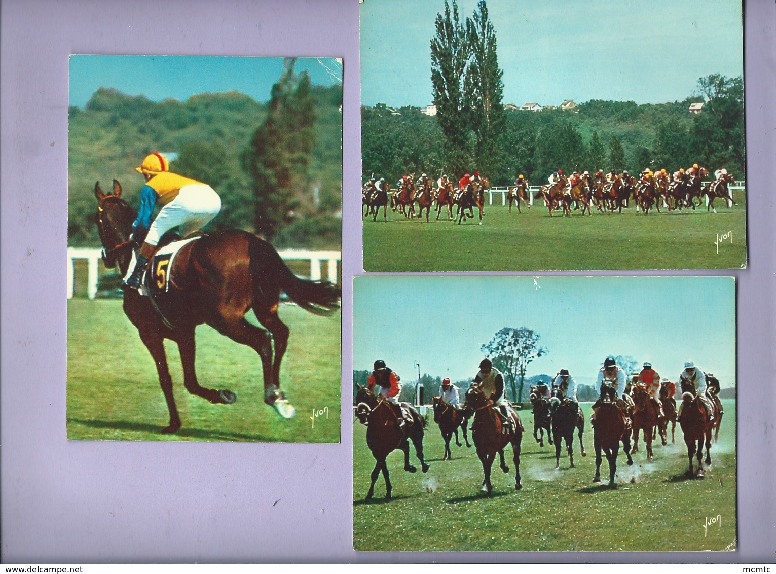 5 Cartes Modernes -  Sur Les Champs De Courses (  Hippisme , Courses De Chevaux ) - Paardensport