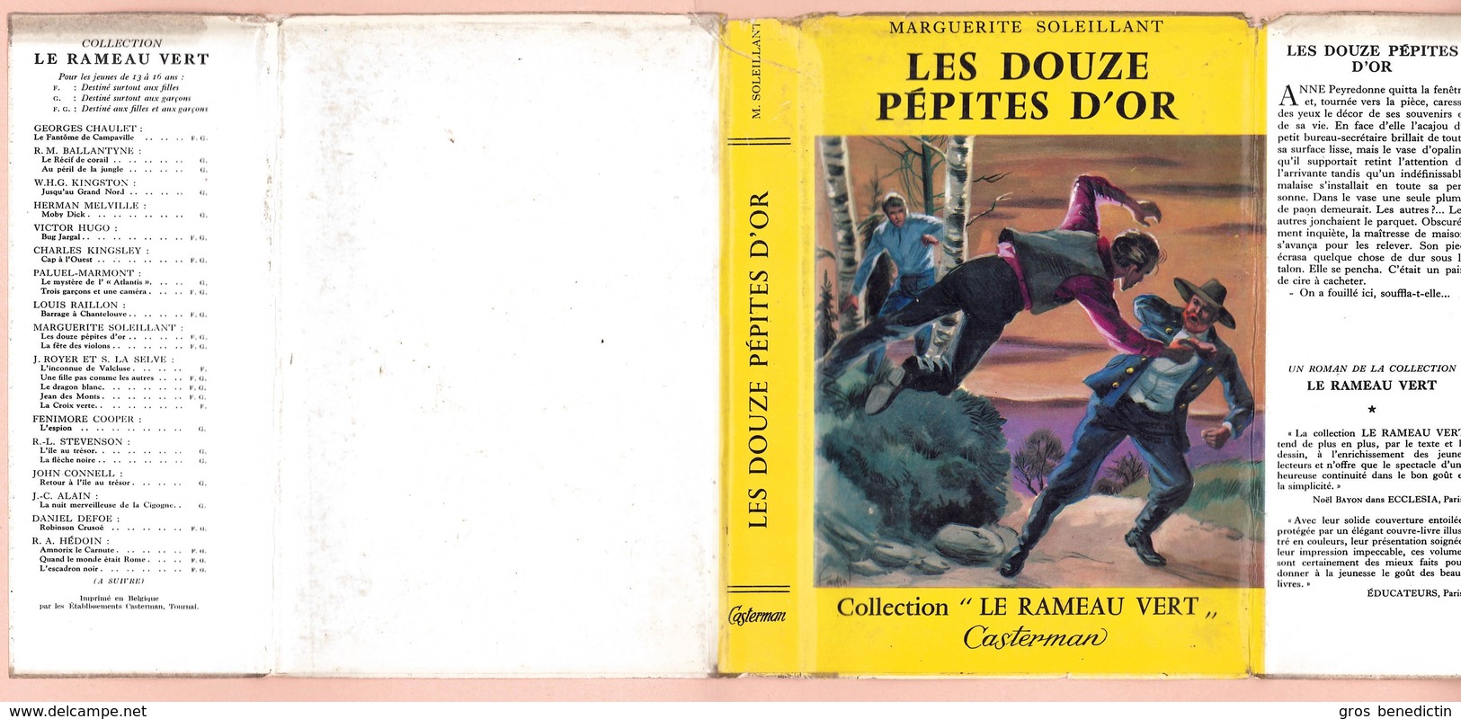 Casterman "Le Rameau Vert" - Marguerite Soleillant - "Les Douze Pépites D'or" - 1957 - #Ben&Cast&Ram&Div - Casterman