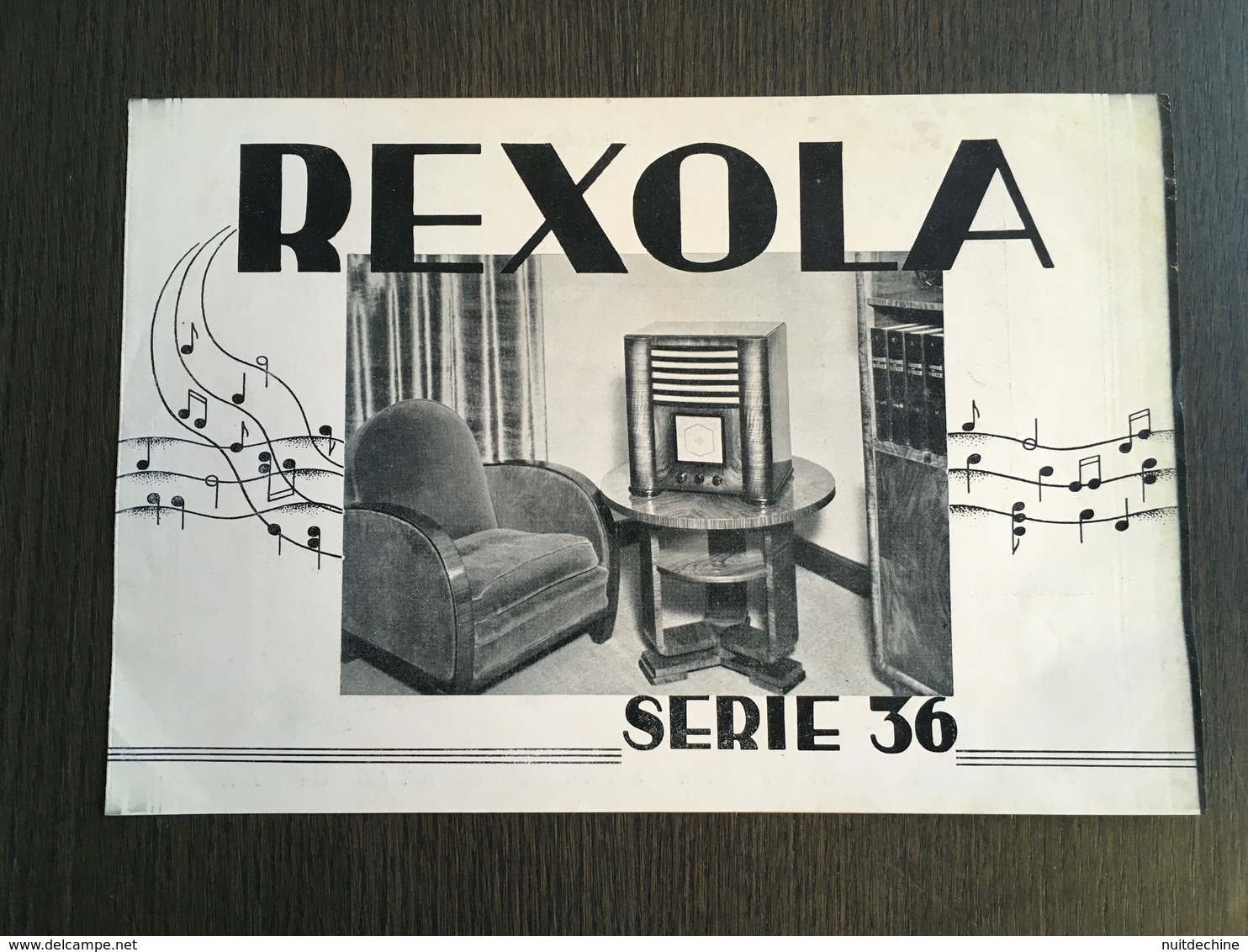 Catalogue Publicitaire Radio Rexola Récepteur Série 36 T.S.F. - Publicidad