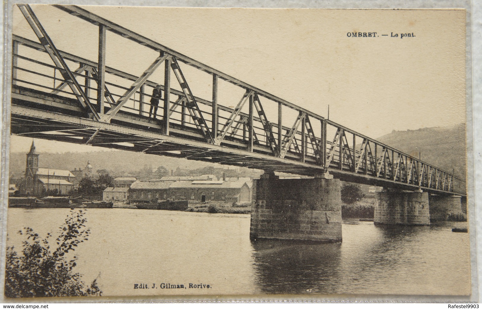 CPA OMBRET Région Amay Huy Le Pont Meuse - Amay