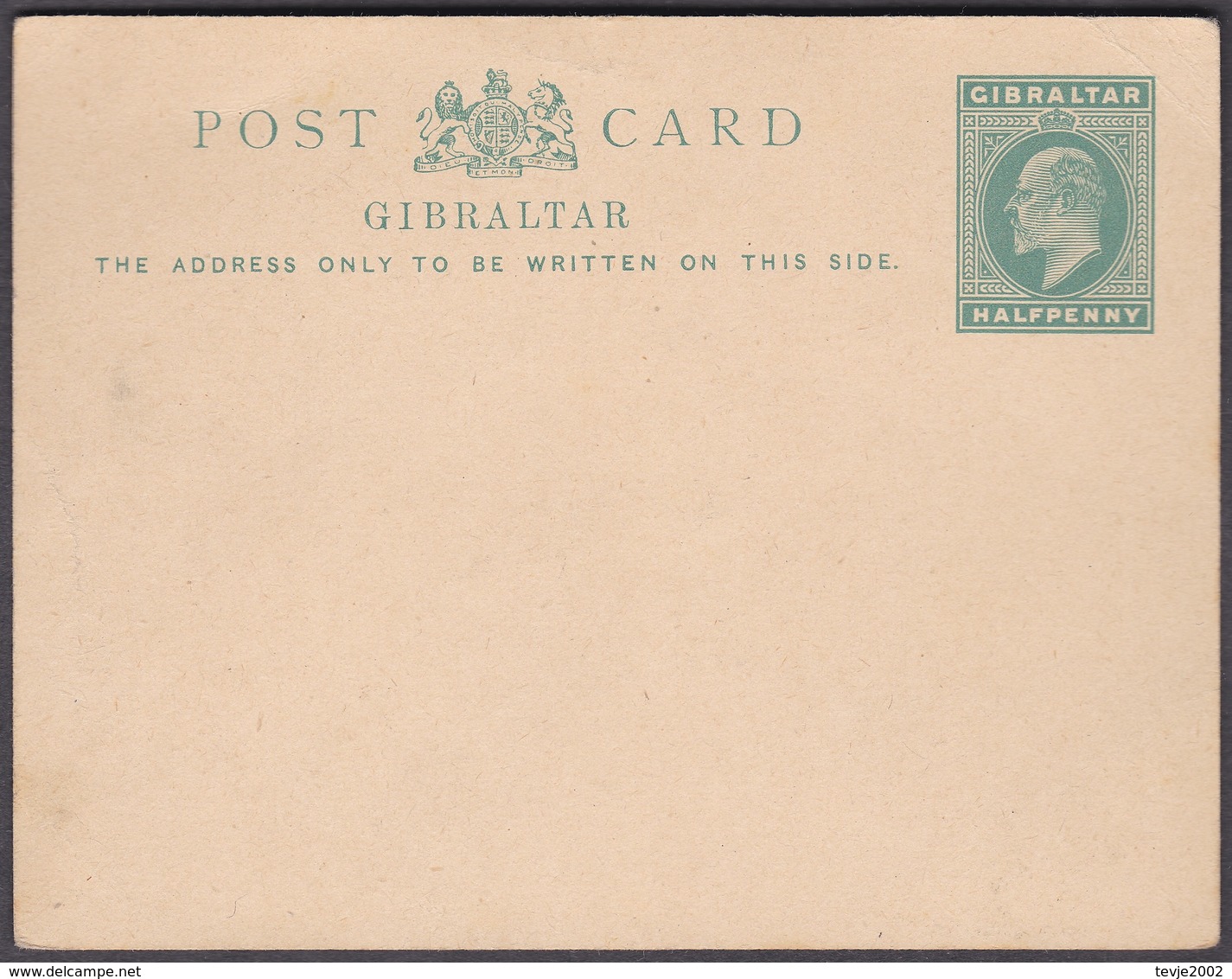 Gibraltar Ganzsache 1904  - Mi.Nr. P 25 - Ungebraucht Unused - Gibraltar