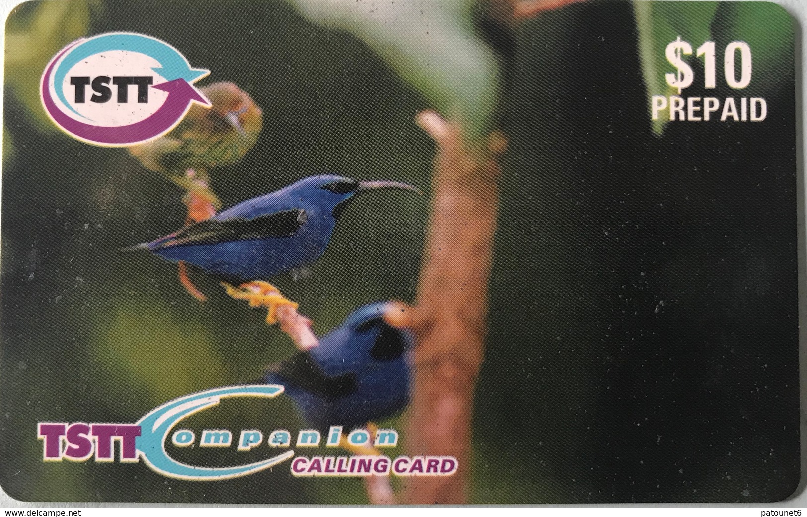 TRINITE & TOBAGO  -  Phonecard  - TSTT  -  Blue Bird  -  $ 10 - Trinidad & Tobago