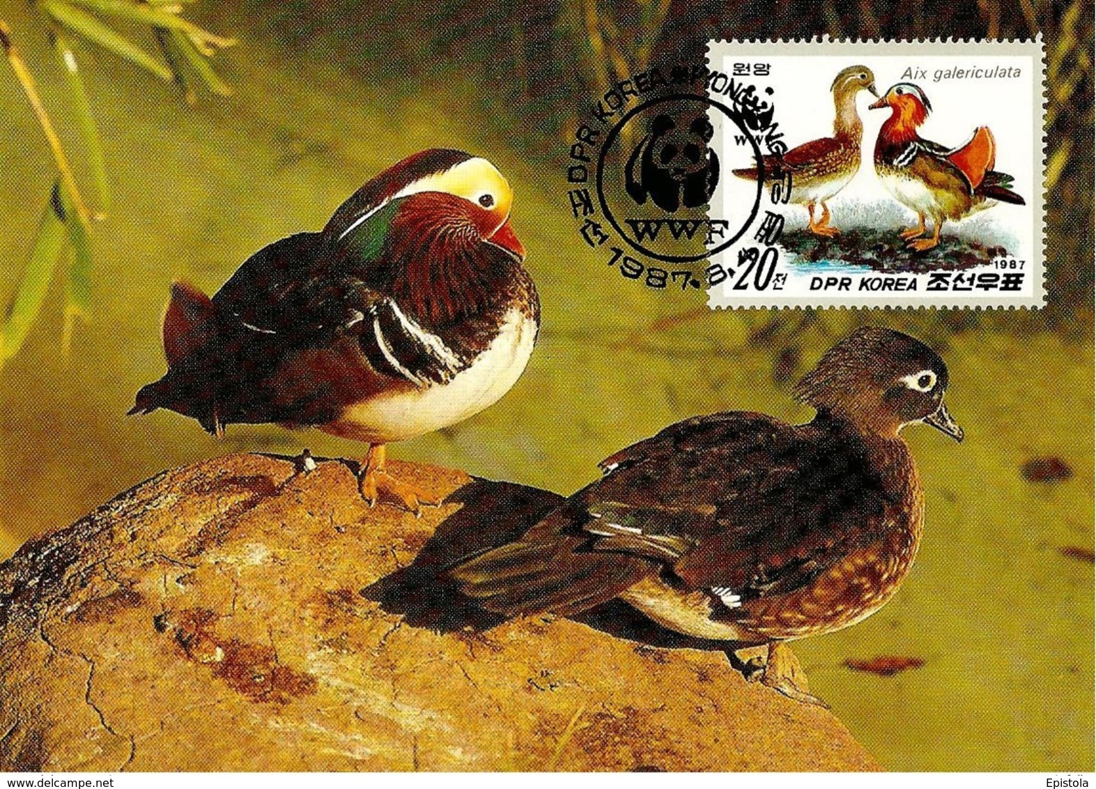 1987 - DPR KOREA - NORTH KOREA - Corée Du Nord  조선민주주의인민공화국 - Mandarin Duck Canard - Corée Du Nord