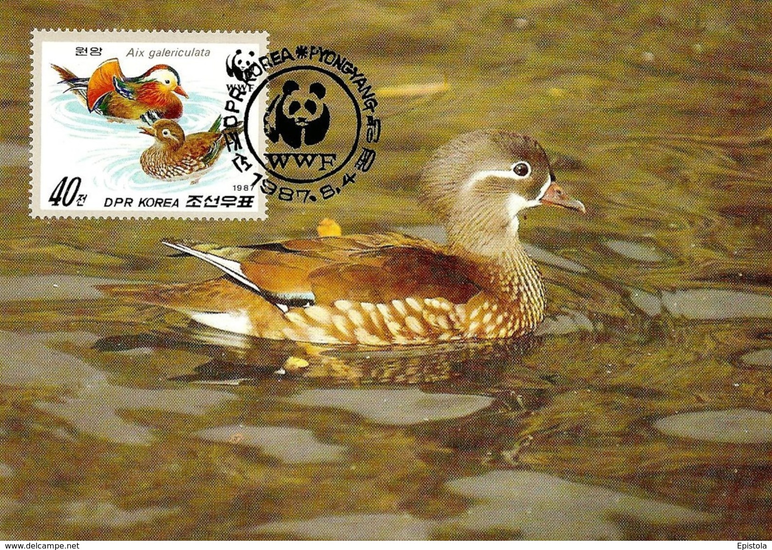 1987 - DPR KOREA - NORTH KOREA - Corée Du Nord  조선민주주의인민공화국 - Mandarin Duck Canard - Corée Du Nord