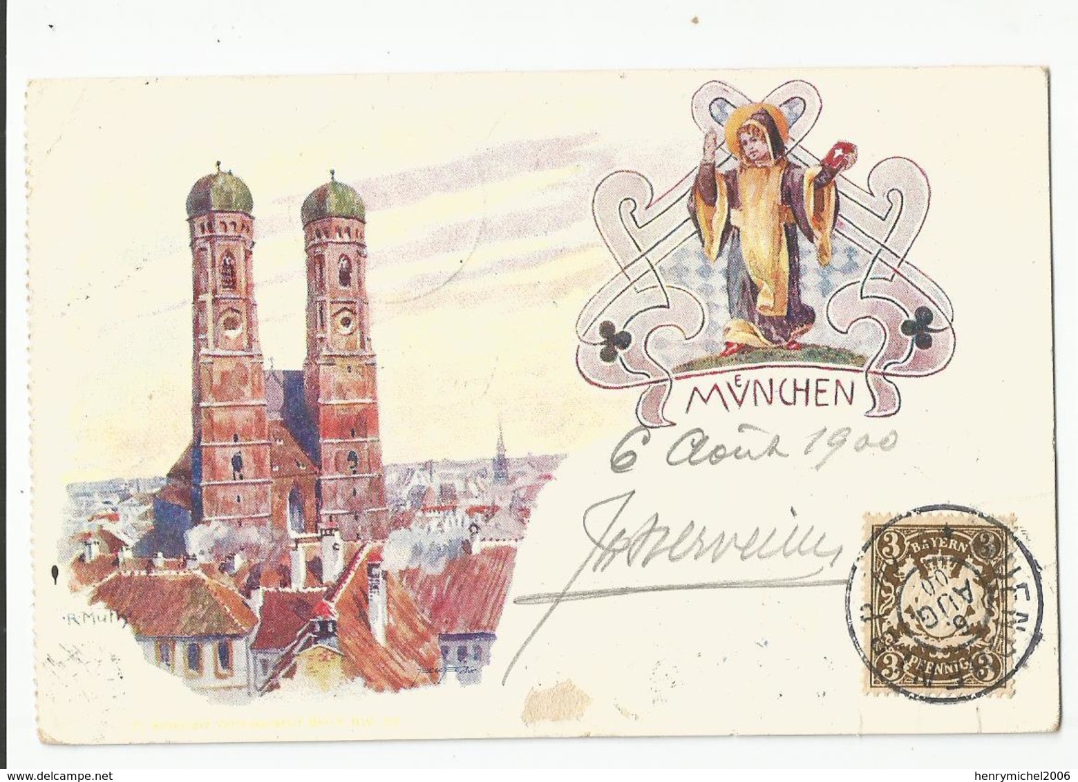 Allemagne Bavière  Muenchen Ange 1900 - München